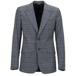 Dolce & Gabbana à Carreaux Coton Veste Blazer Bleu Gris Veste 06873