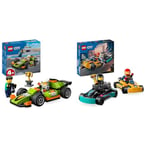 LEGO City Go-Karts and Race Drivers, Racing Vehicle Toy Playset for 5 Plus Year Old Boys, Girls & City Green Race Car Toy for 4 Plus Year Old Boys & Girls, Classic-Style Racing Vehicle Building