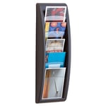 - Présentoir Quick Fit System Mural 5 cases A5 anthracite