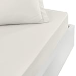 Sensei Maison - Drap Housse Bonnet 40 cm en Percale Coton Soft Percale Plus - 200x200 cm - Ecru