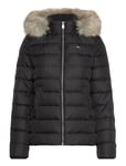 Tjw Basic Hooded Down Jacket Ext Black Tommy Jeans