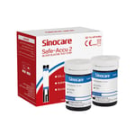 Sinocare Safe-ACCU2 50PCS Blood Sugar Test Strips NONE Lancets Latest Date