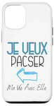 Coque pour iPhone 12/12 Pro veux tu te pacser avec moi demande pacs originale pacsé DUO