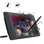 GAOMON PD1560 15.6 Pouces IPS HD Ecran Tablette Graphique Moniteur Stylet avec 8192 Niveaux de Pression et 10 Touches Personnalisables