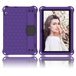 Huawei MediaPad T5 honeycomb skin-fodral - Lila / Svart Lila