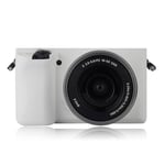 Sony ILCE-6000 A6000 kameraskal flexibelt skyddande mjuk silikon kamerahus - Vit