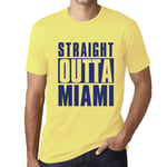 Homme Tee-Shirt Tout Droit Sorti De Miami - Straight Outta Miami - T-Shirt Graphique Éco-Responsable Vintage Cadeau Nouveauté