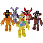 5 st/set Five Nights At Freddy's Byggklossleksaker, Skräck Fnaf Spel Actionfigur Modell Leksak, Fans Samlarobjekt Vuxen Pojke Flicka Födelsedagspresent