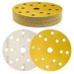 150mm Disque Abrasif 15 Trous Grain 800 Crochet et Boucle Disques de Ponçage 30 Pièces pour Ponceuses Orbitales Rondes et Aléatoires - pour le Bois le Métal et la Peinture