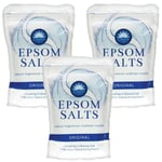 3x 450g Elysium Epsom Salts Original Detox Bath Soak Sleep Relax Musle Relief