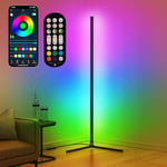 Lampadaire LED,Lampe LED sur Pied Salon Avec APP et Télécommande, 16 Millions de Couleurs avec Synchronisation Musicale pour le Salon, la Chambre à Coucher et la Salle de Jeux