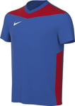 Nike Mixte Enfant Short Sleeve Top Y NK DF Prk Drb Iv JSY SS, Royal Blue/University Red/White, FD7438-464, S