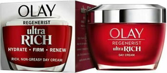 Olay Regenerist Ultra Rich Non Greasy Day Face Cream 50ml, Original, New