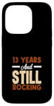 Coque pour iPhone 14 Pro 13e anniversaire 13 ans et toujours à bascule