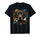 Cute Labrador Retriever Dog on Labrador Retriever Lover T-Shirt