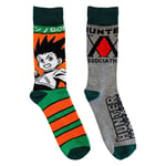 Hunter X Hunter Gon Freecss & Hunter Association Anime 2 Pack Crew Socks