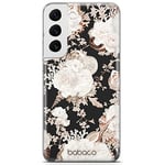 BABACO ERT Group Coque de téléphone Portable pour Samsung S22 Plus Original et sous Licence Officielle Motif Flowers 044 Parfaitement adapté à la Forme du téléphone Portable, Coque en TPU