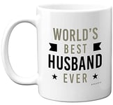 Stuff4 Birthday Gift for Him - Worlds Best Husband Ever Mug - Birthday Wedding Anniversary Mug for Husband from Wife, Special Mugs for Him, Valentines Presents, 11oz Ceramic Dishwasher Safe Mug