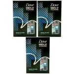 Dove Gift Set Men+Care 3 X Set Of Shower Gel & Deodorant Spray Clean Comfort