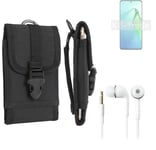 For Oppo Reno8 Pro+ + EARPHONES Belt bag outdoor pouch Holster case protection s