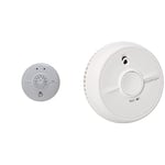 FireAngel HW1-R Heat Alarm, White & FireAngel SB1-TP-R Smoke Alarm, 2 Pack, White