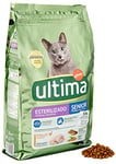 Ultima Alimentation pour Chats stérilisés Senior + 10 Ans avec Poulet - 3000 g