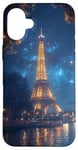 Coque pour iPhone 16 Plus Tour Eiffel Paris France la nuit majestueuse