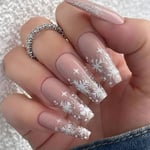 Christmas French Fake Nails Ballerina False Nail 1 1 1