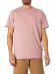 Carhartt WIPChase T-Shirt - Glassy Pink/Gold