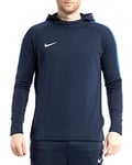 Nike Academy18 Hoodie Sweat d'entrainement Homme Obsidian/Royal Blue/White FR : L (Taille Fabricant : L)