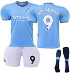 2024-2025 Manchester City Home Children's Football Kit No. 9 Haalan NO.9 adult M