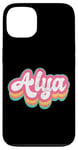 Coque pour iPhone 13 Alya Prénom Fille Vintage Années 70 80 Personnalisé