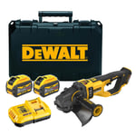 Dewalt DCG460X2-GB 54V XR FLEXVOLT Brushless 230mm Angle Grinder, 2x 9.0Ah XR FL