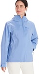 Marmot Wm's PreCip Eco Pro Jacket, Veste de pluie imperméable, manteau de pluie résistant au vent, coupe-vent hardshell pliable respirant, idéal pour la randonnée, Femme, Getaway Blue, S