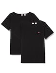 Levi's Women's Plus Size 2-Pack Tee T-Shirt Mineral Black (Neutral) 1X (14-16 UK)