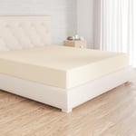 Amazon Basics Drap Housse, 180 x 200 x 30 cm, en Polyester Microfibre pour Matelas Épais jusqu'à 30 cm, Beige