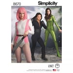 Simplicity Women's Cosplay Jumpsuit And Bodysuit Costume, 8670