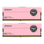 Team T-Force Xtreem 32GB Kit (2 x 16GB), DDR5, 7200MHz CL34 Memory - Pink FFPD532G7200HC34ADC01