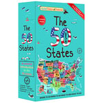 50 States Book Safe Storage Box with Real Pages Key Lock Box Money Safe Book Storage Lock Boxes for Personal Items Large Capacity Diversion Safes Hold Phone,Cash