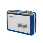 LogiLink UA0393 - Lecteur de Cassettes Bluetooth Via Votre Haut-Parleur ou Votre Casque sans Fil, Prise supplémentaire de 3,5 mm pour Casque Filaire, BT Version 5.0