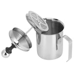 400cc 304 Stainless Steel Manual Milk Frother Foamer Mixer Stirrer For SG