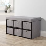 Sofia 6 Drawer Folding Ottoman Storage Unit