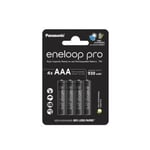 Panasonic eneloop Pro AAA Uppladdningsbara batterier 4 st. BK-4HCDE/4BE