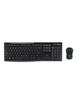 MK270 Wireless Combo - keyboard and mouse set - QWERTZ - Slovenian/Croatian - black - Tastatur & Mus sæt - Slovensk/kroatisk - Sort