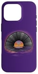 iPhone 16 Pro Retro Vintage Vinyl Sunset Reflection LP Vinyl Record Case