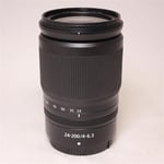 Nikon Used Z 24-200mm f/4-6.3 VR Telephoto Zoom Lens