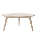 Carl Hansen - CH008, Tvålad Ek, Ø 100 cm - Höjd 44 cm - Sofabord - Hans J. Wegner - Tre farget - Tre