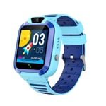 4G Kids Smart Watch Simkort Samtal Video SOS WiFi LBS Platsspårning Chattkamera IP67 Vattentät Smartwatch för barn Blue