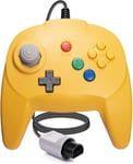 Manette De Jeu Avec Manette De Jeu Filaire N64 Compatible Avec La Console N64 (Jaune)