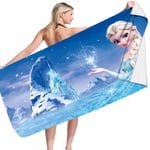 Frozen Princess Beach Handduk Travel Snabbtorkande mikrofiber badhandduk C 70*150cm